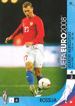 Aleksei Berezutski Russia Panini Euro 2008 Card Game #50